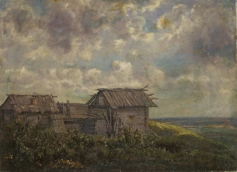 Paesaggio con case - Art Museum of Estonia's painting collection, Tallinn